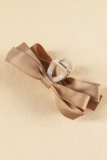 Black Bow Decor Large Hair Claw Clip