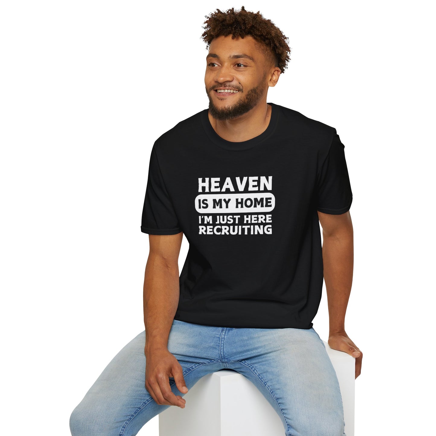 Heaven in my home black tshirt