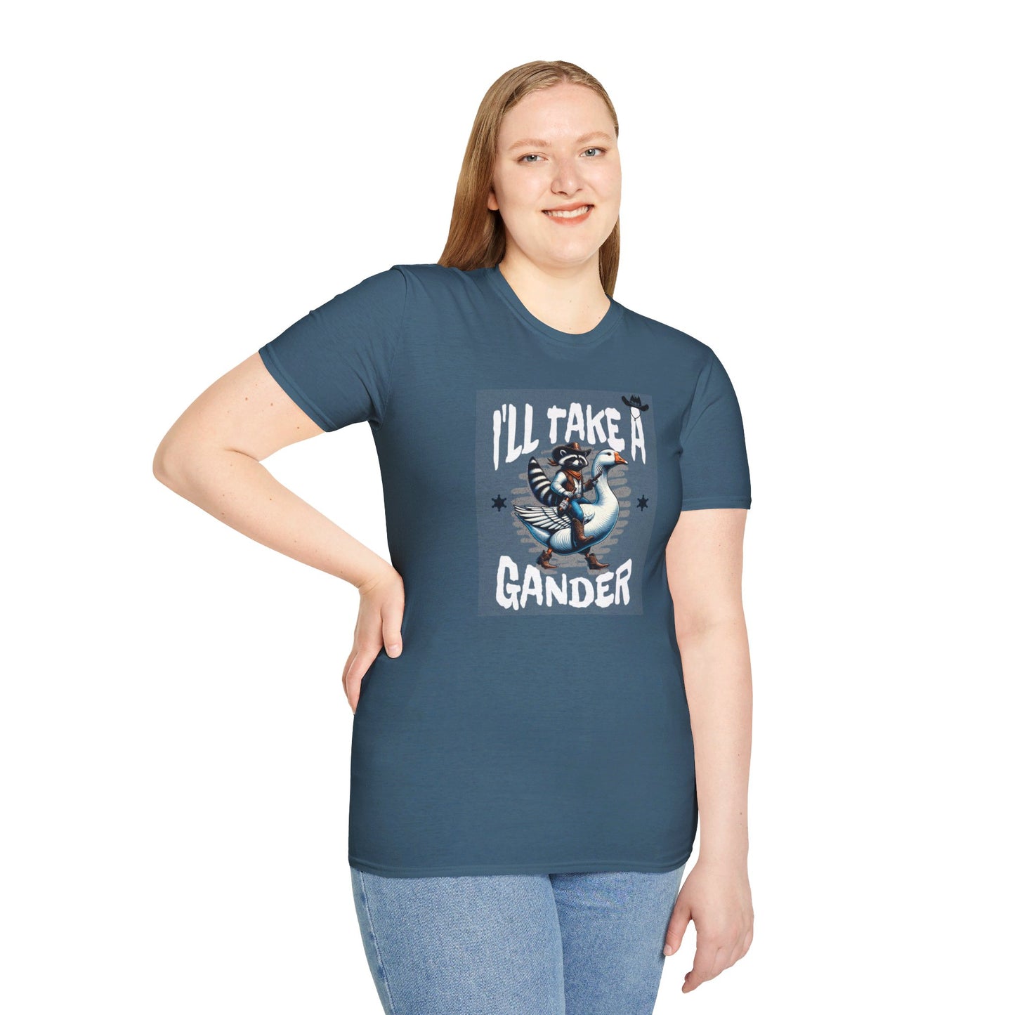 I’ll Take A Gander Says The Cowboy Raccoon T-Shirt