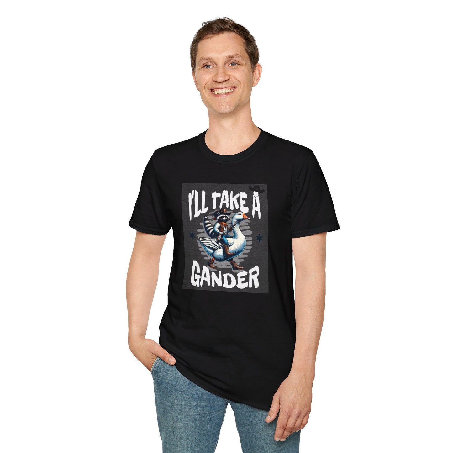 I’ll Take A Gander Says The Cowboy Raccoon T-Shirt