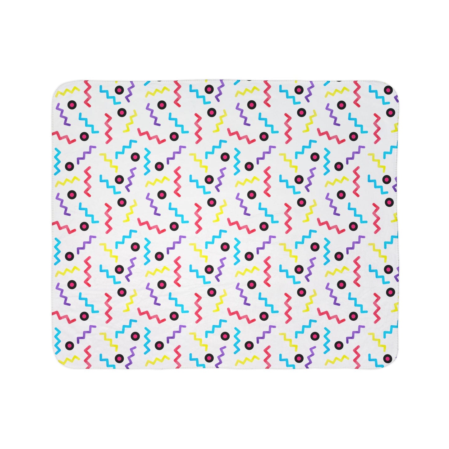 90s Style Fleece Sherpa Blanket