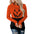 Women's pumpkin print top