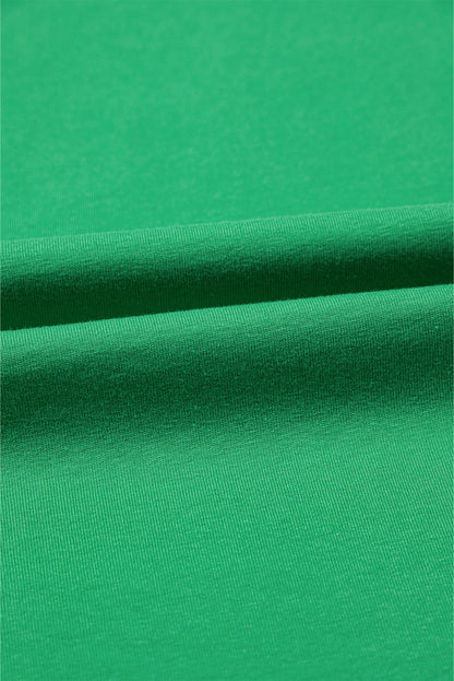 Bright Green Rhinestone Lucky Poker Cards Oversized T Shirt Mini Dress