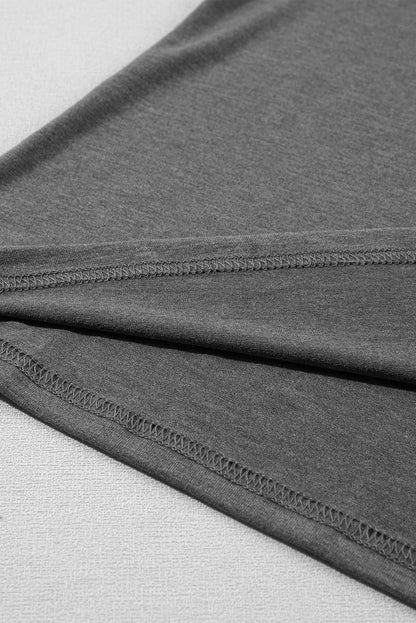 Petal Sleeve V Neck T Shirt