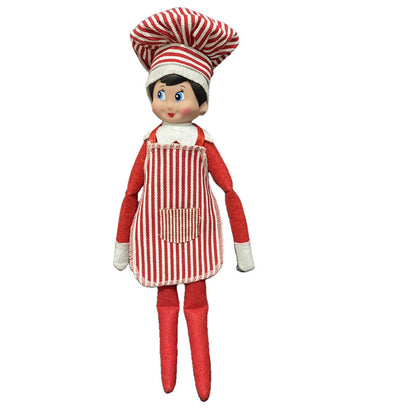 Christmas Bookshelf Elf Doll Clothes Set