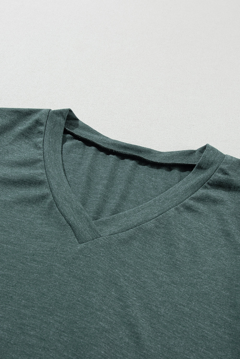 Petal Sleeve V Neck T Shirt
