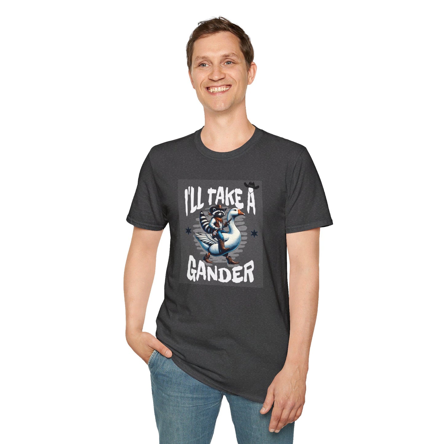 I’ll Take A Gander Says The Cowboy Raccoon T-Shirt