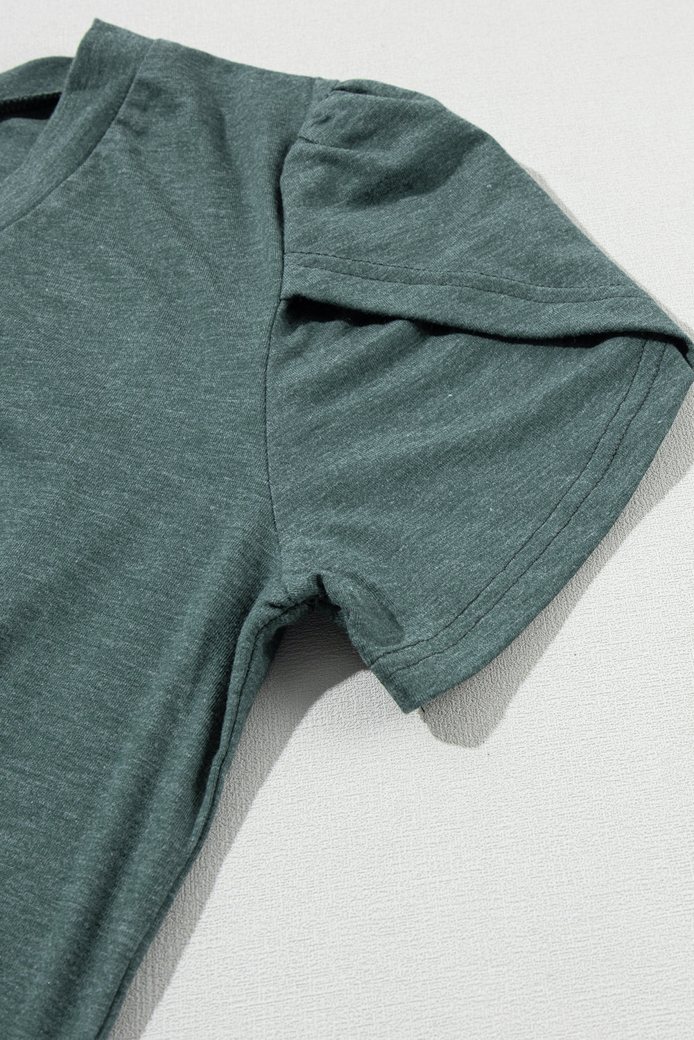 Petal Sleeve V Neck T Shirt