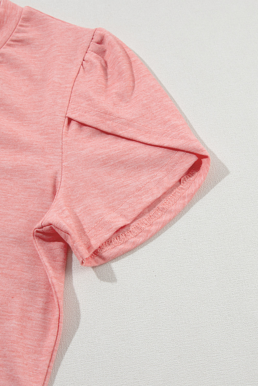 Petal Sleeve V Neck T Shirt