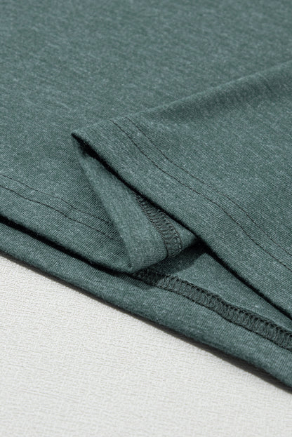 Petal Sleeve V Neck T Shirt