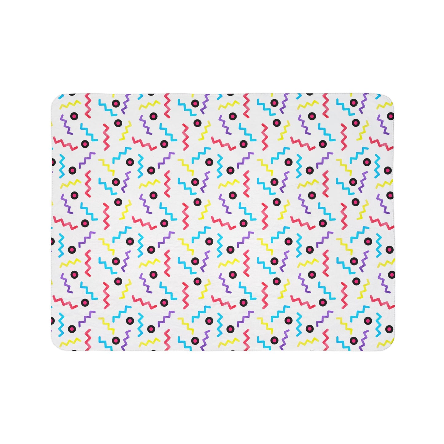 90s Style Fleece Sherpa Blanket
