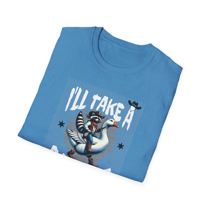 I’ll Take A Gander Says The Cowboy Raccoon T-Shirt