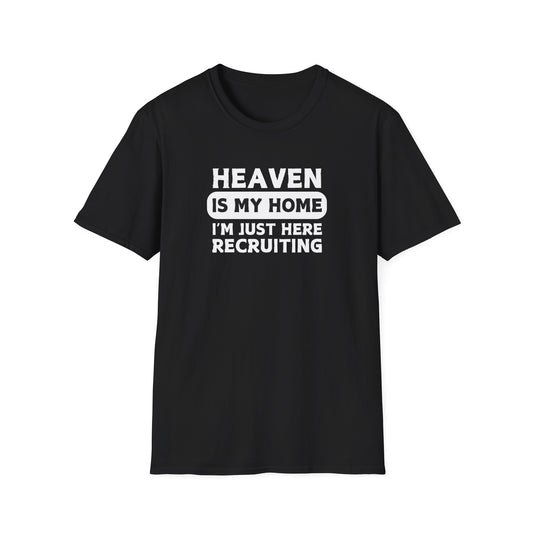 Heaven in my home black tshirt