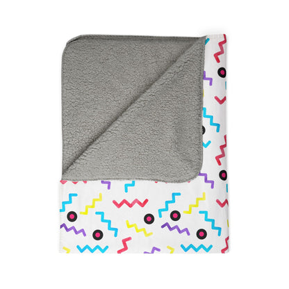 90s Style Fleece Sherpa Blanket