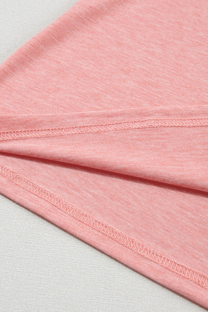 Petal Sleeve V Neck T Shirt