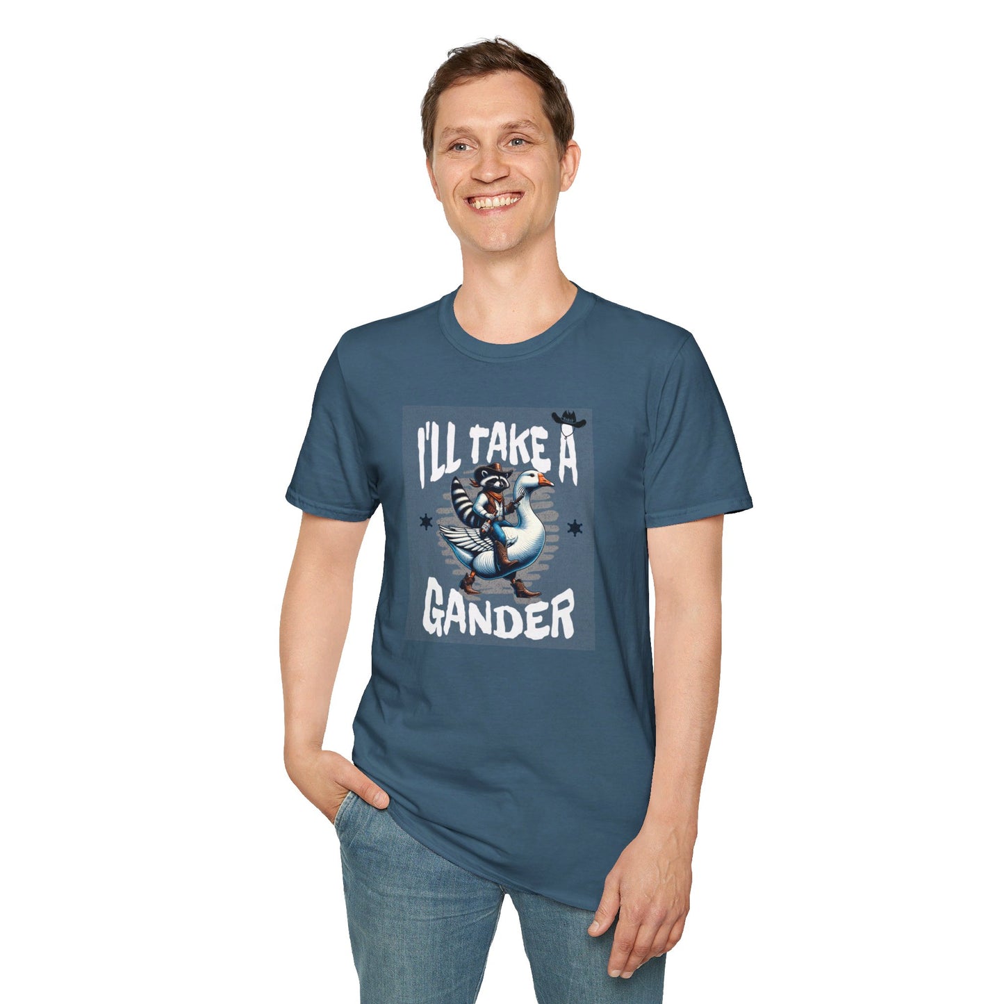 I’ll Take A Gander Says The Cowboy Raccoon T-Shirt