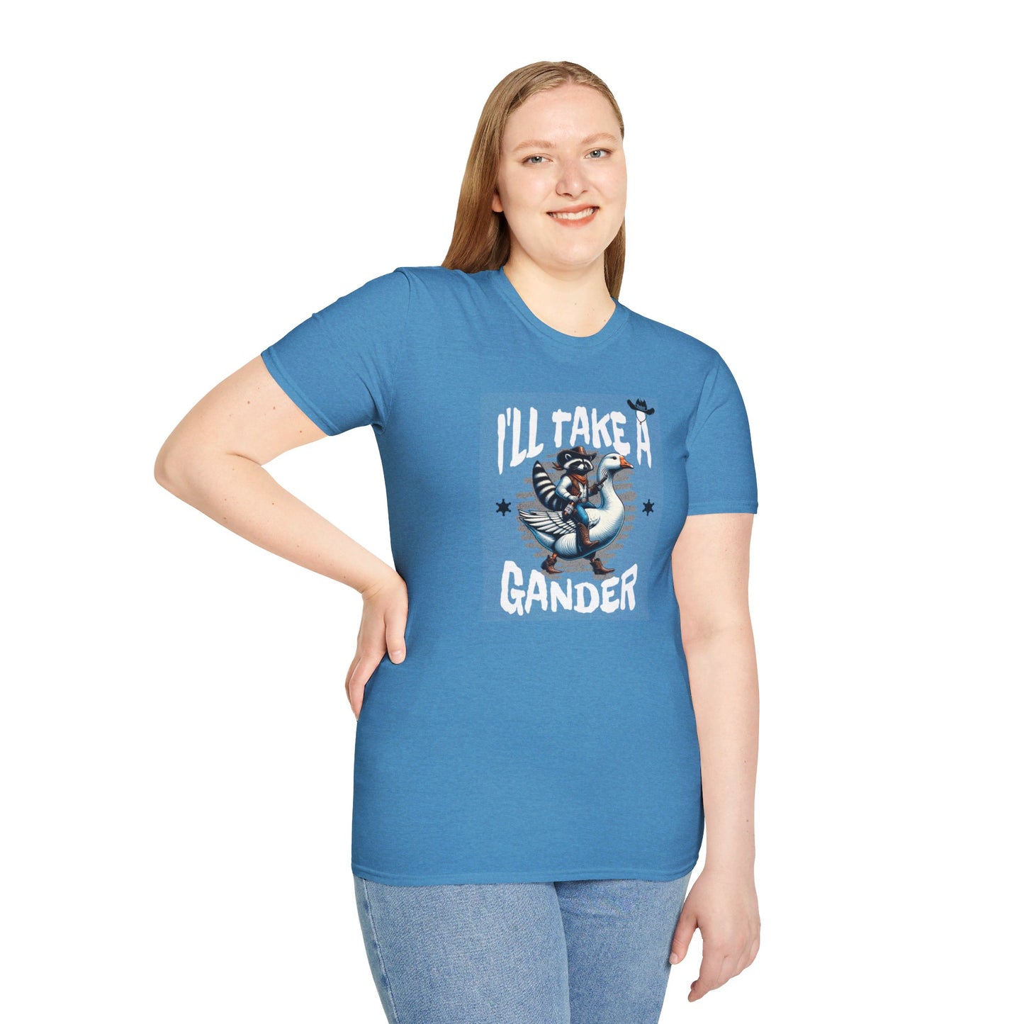 I’ll Take A Gander Says The Cowboy Raccoon T-Shirt
