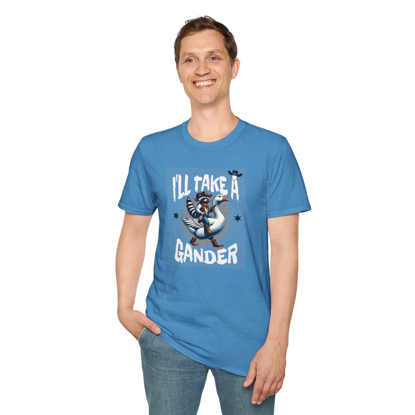 I’ll Take A Gander Says The Cowboy Raccoon T-Shirt
