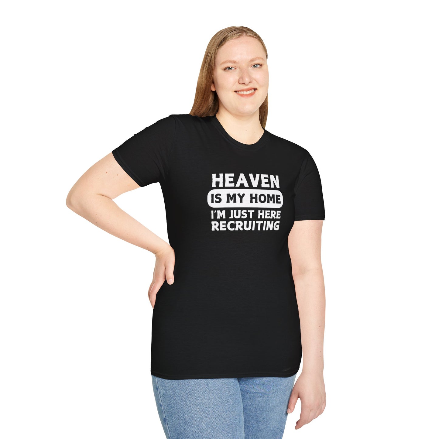 Heaven in my home black tshirt