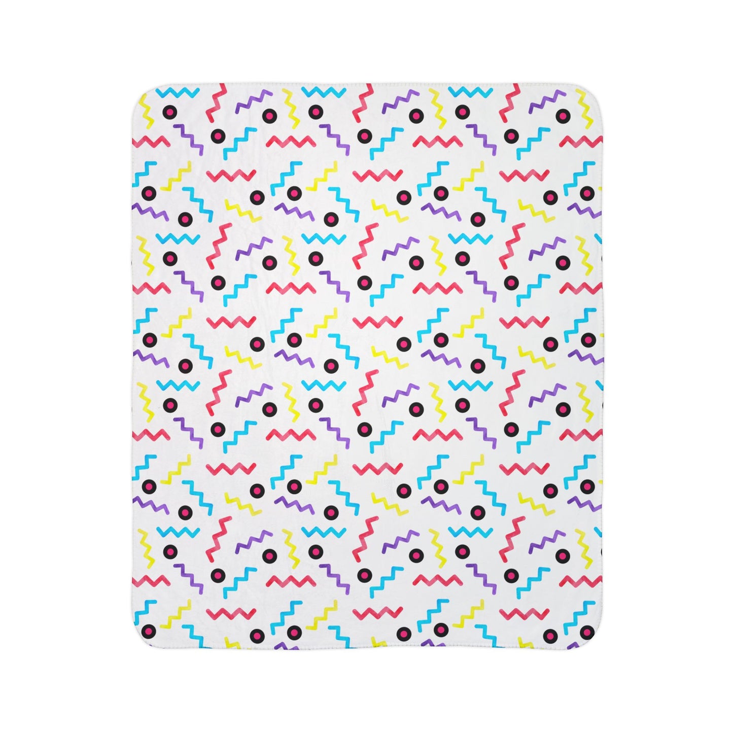 90s Style Fleece Sherpa Blanket