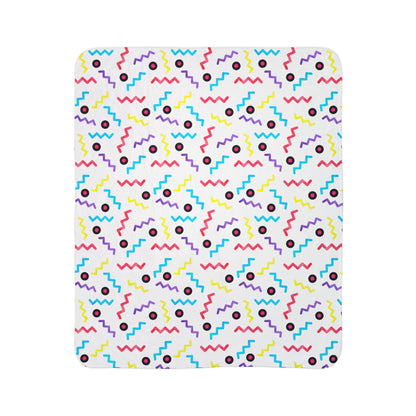 90s Style Fleece Sherpa Blanket