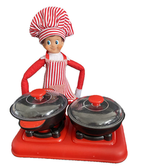 Christmas Bookshelf Elf Doll Clothes Set