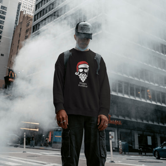 Hoppy Holidays Sweatshirt - Unisex Christmas Sweatshirt in Holiday Fashion