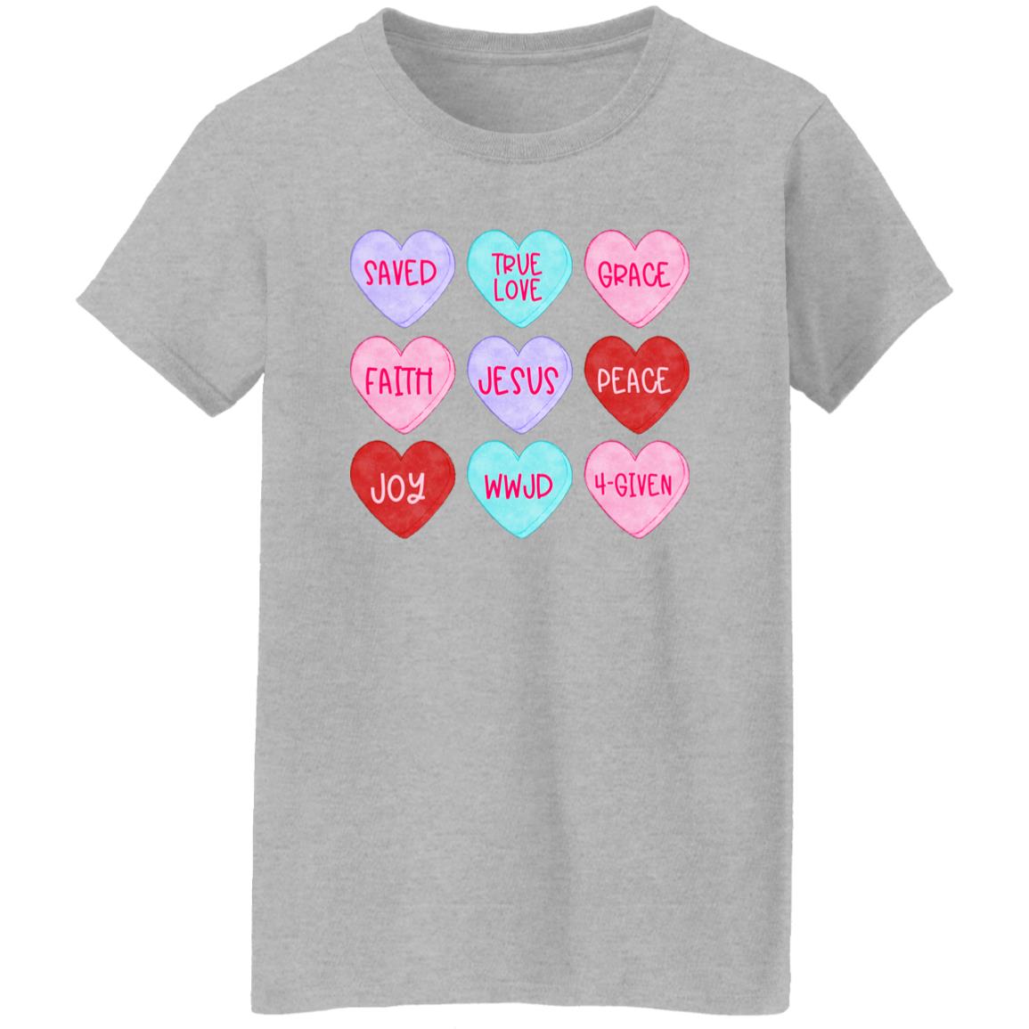 Christian Conversation Hearts Valentine Shirt