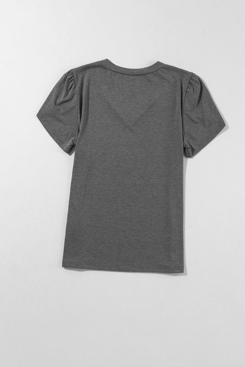 Petal Sleeve V Neck T Shirt