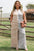 Gray Stripe Plus Size Color Block Buttoned Sleeveless Wide Leg Jumpsuit