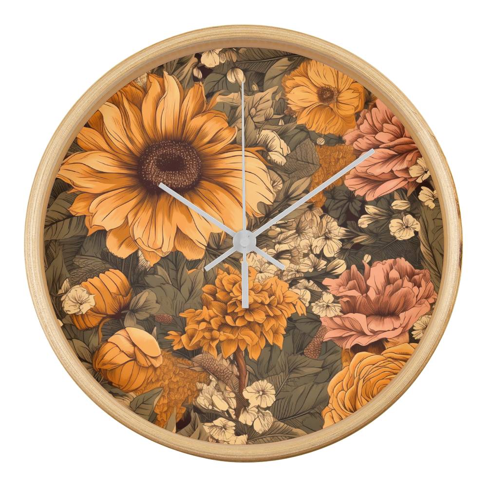 Sunflower Style Clock