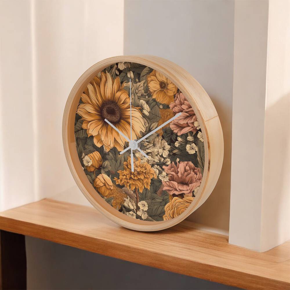 Sunflower Style Clock