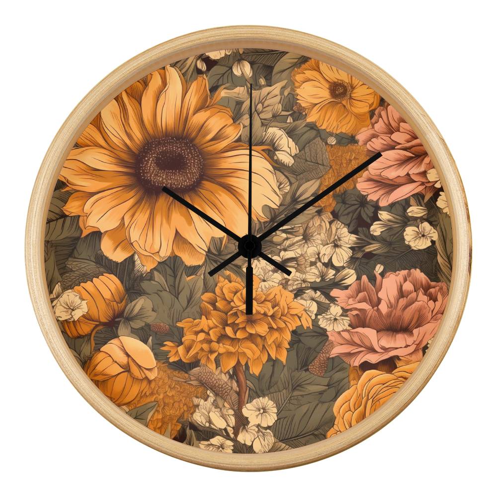 Sunflower Style Clock