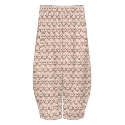 Halloween Harem Pants Ghosted Wide Leg Pants