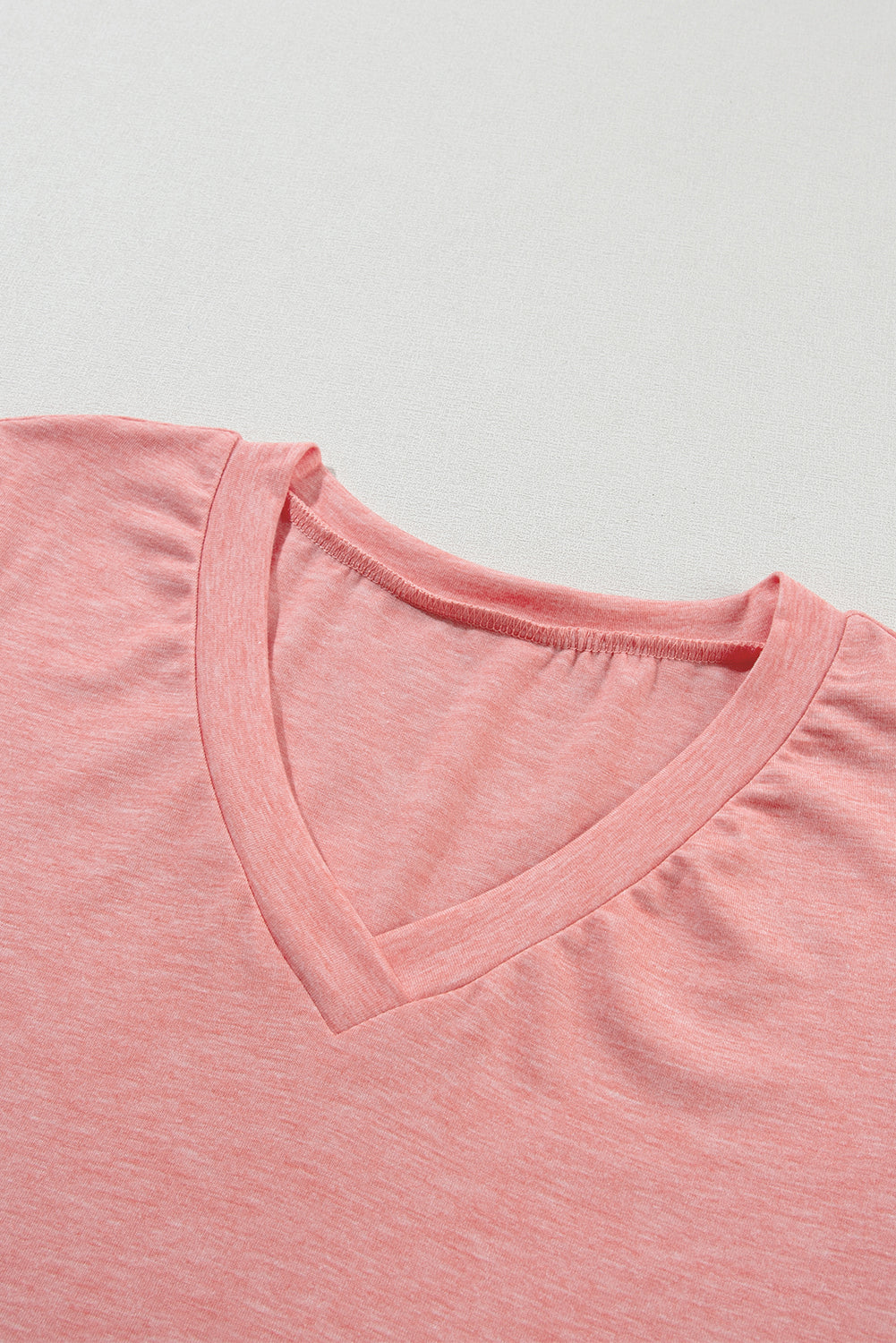 Petal Sleeve V Neck T Shirt